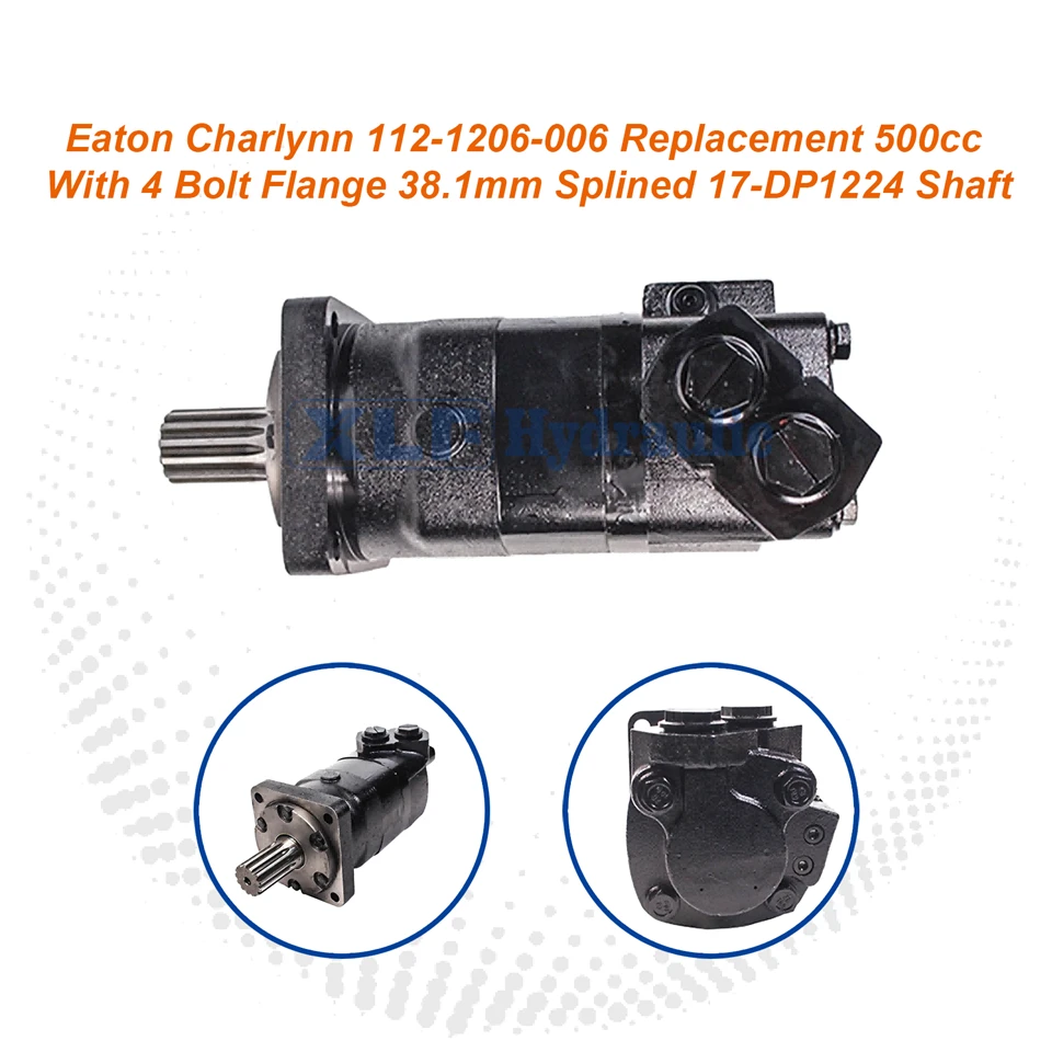 112-1206-006 Eaton Charlynn 500cc Kamalı Şaft Hidrolik Motor