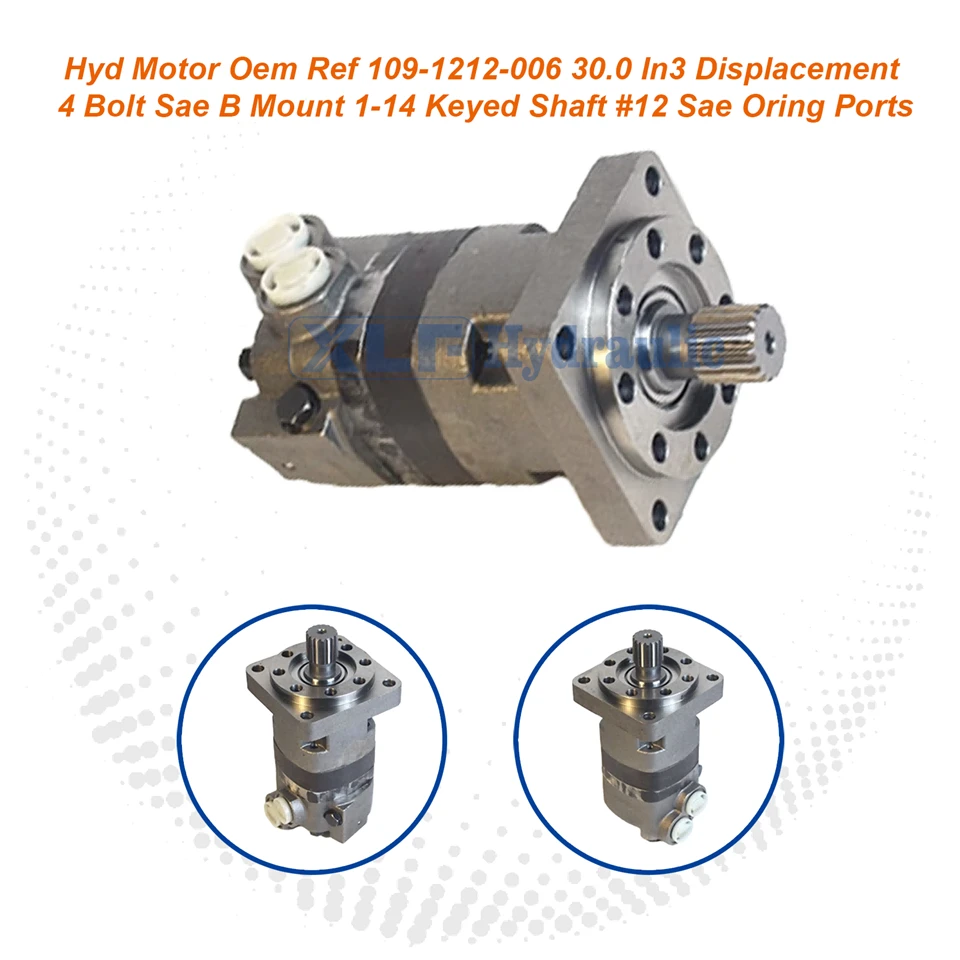 Charlynn 109-1238-006 Satış Sonrası Geroler Motor|SAE B Flanş 31,75mm 14T Şaft